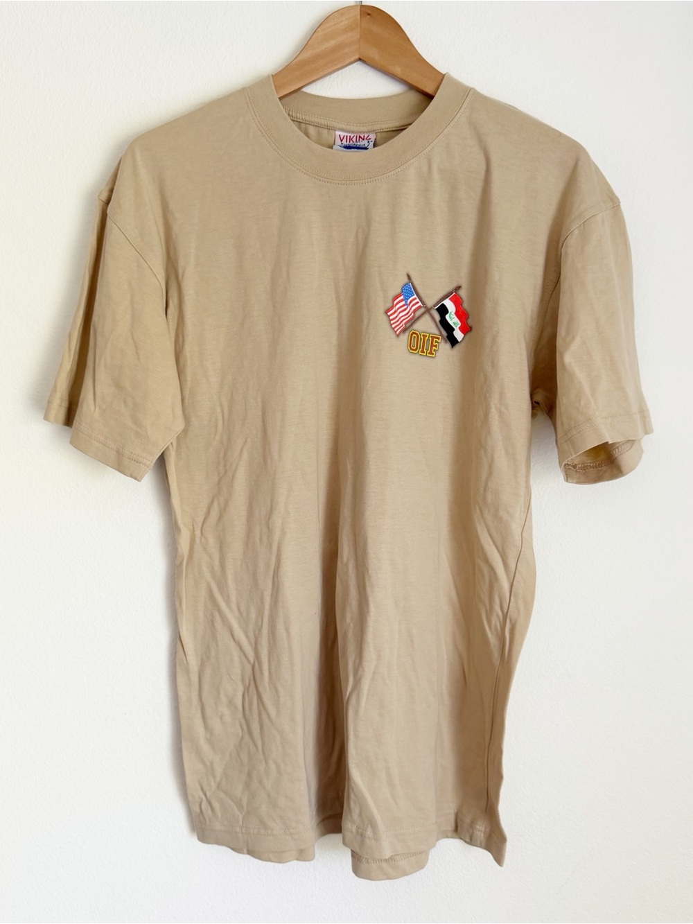 Vtg Operation Iraqi Freedom OIF T Shirt Viking Design Apache Helicopter New M